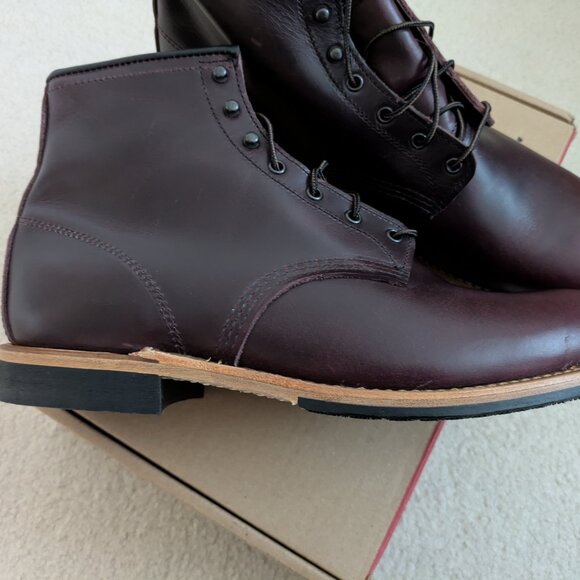 Red Wing Beckman Boot in Black Cherry, 11D - Picture 13 of 16